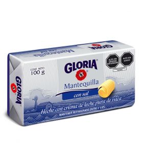 MANTEQUILLA DE GLORIA CON SAL VARA 100G